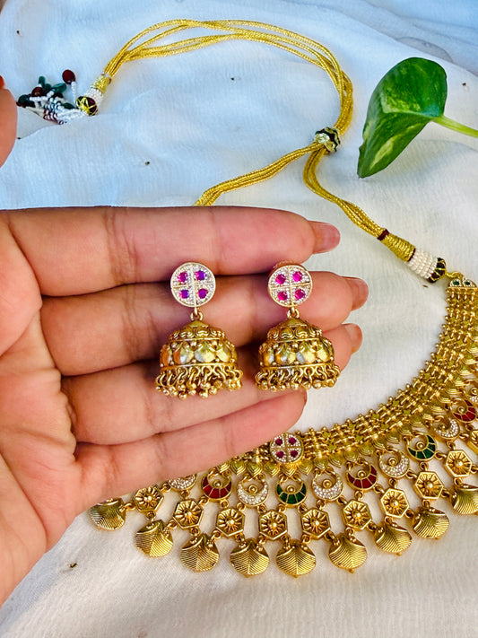 Svarn Kriti Moon Choker