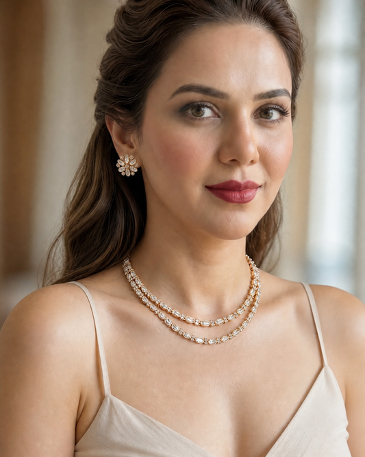 Sitara Double-Layer Polki Necklace
