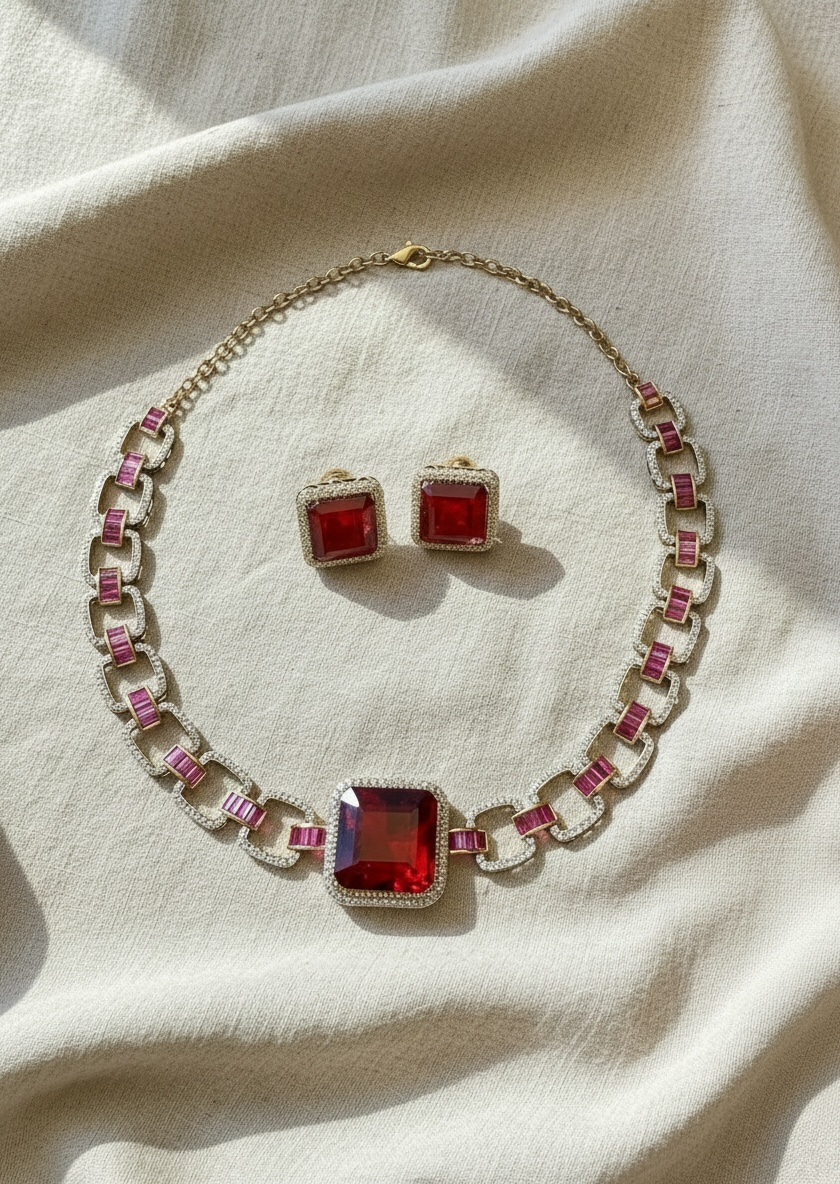 Alina Ruby Link Choker