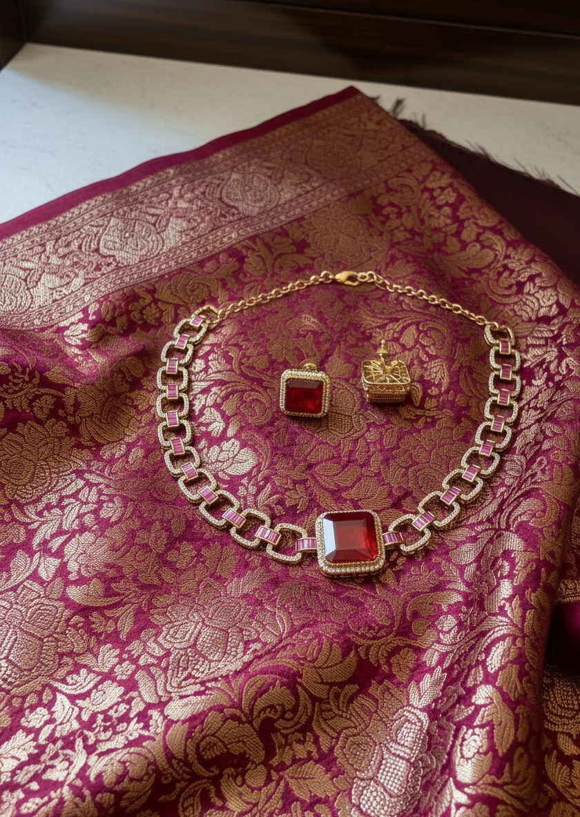 Alina Ruby Link Choker
