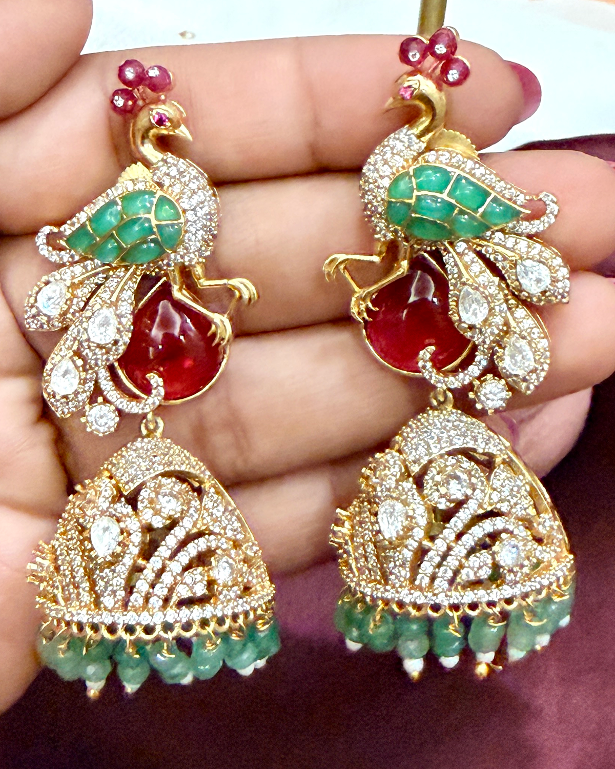 Mayuri Rang Jhumka