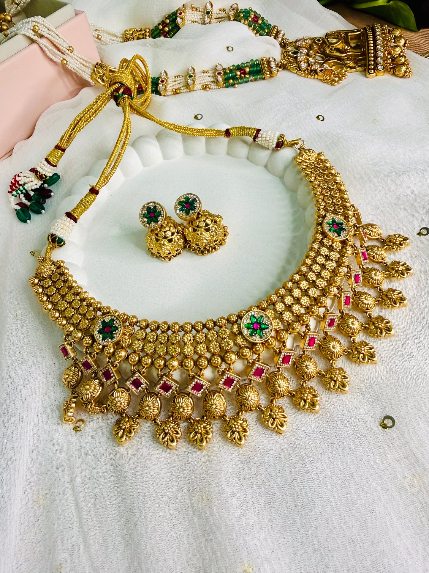 Svarn Phoolkali Necklace Set