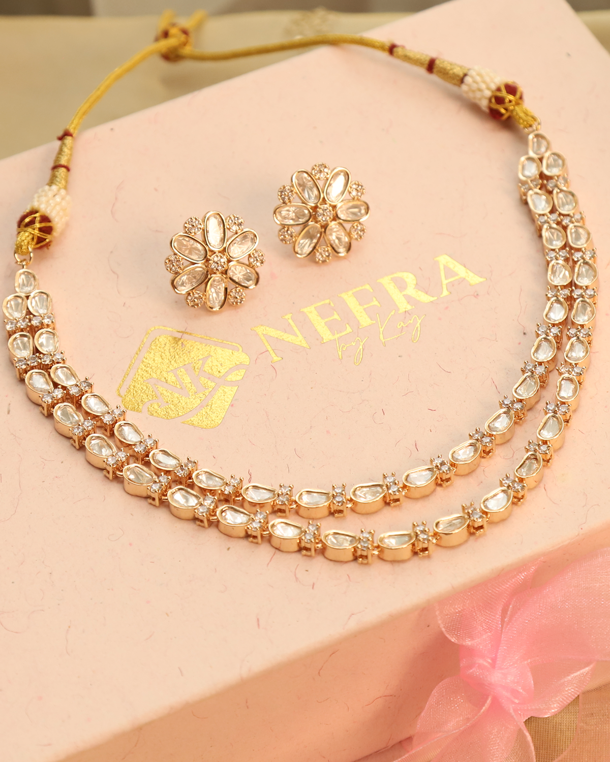Sitara Double-Layer Polki Necklace