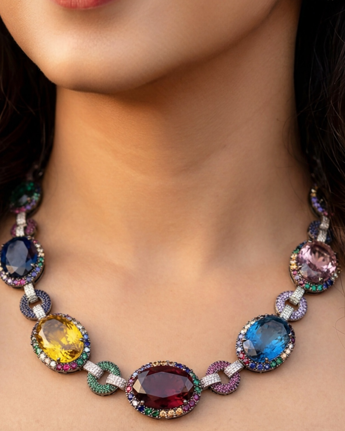 Azelia Prism Svaroski Necklace