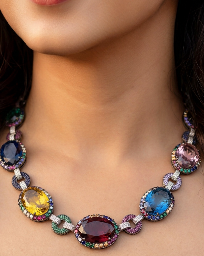 Azelia Prism Svaroski Necklace