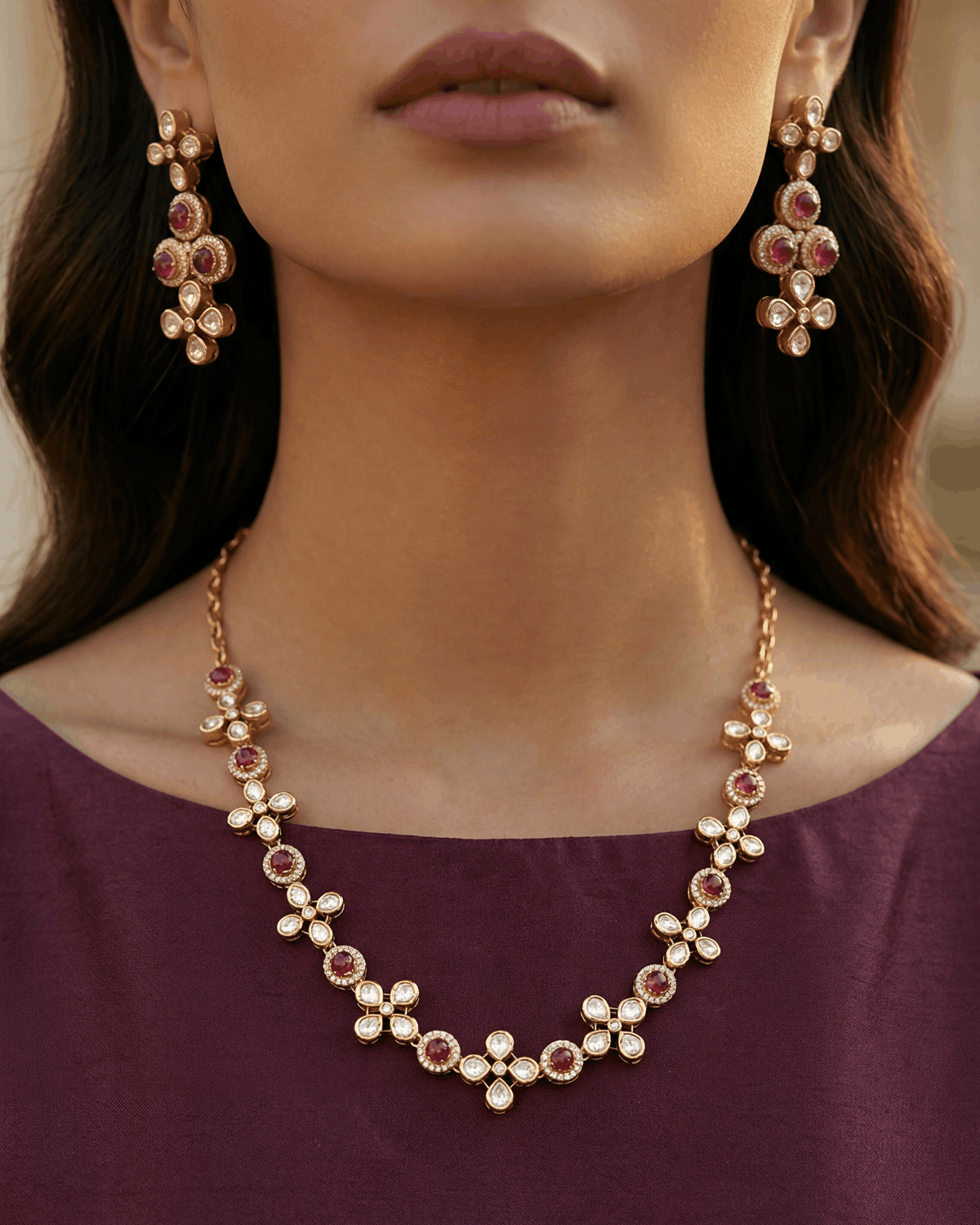Saira Bloom Kundan Necklace