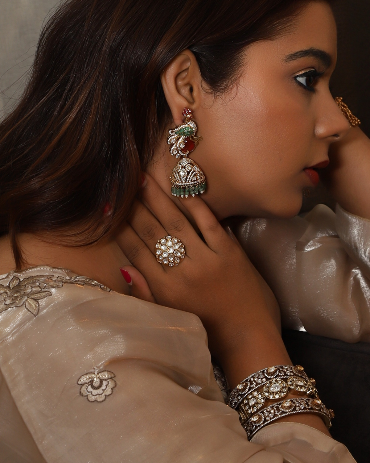 Mayuri Rang Jhumka