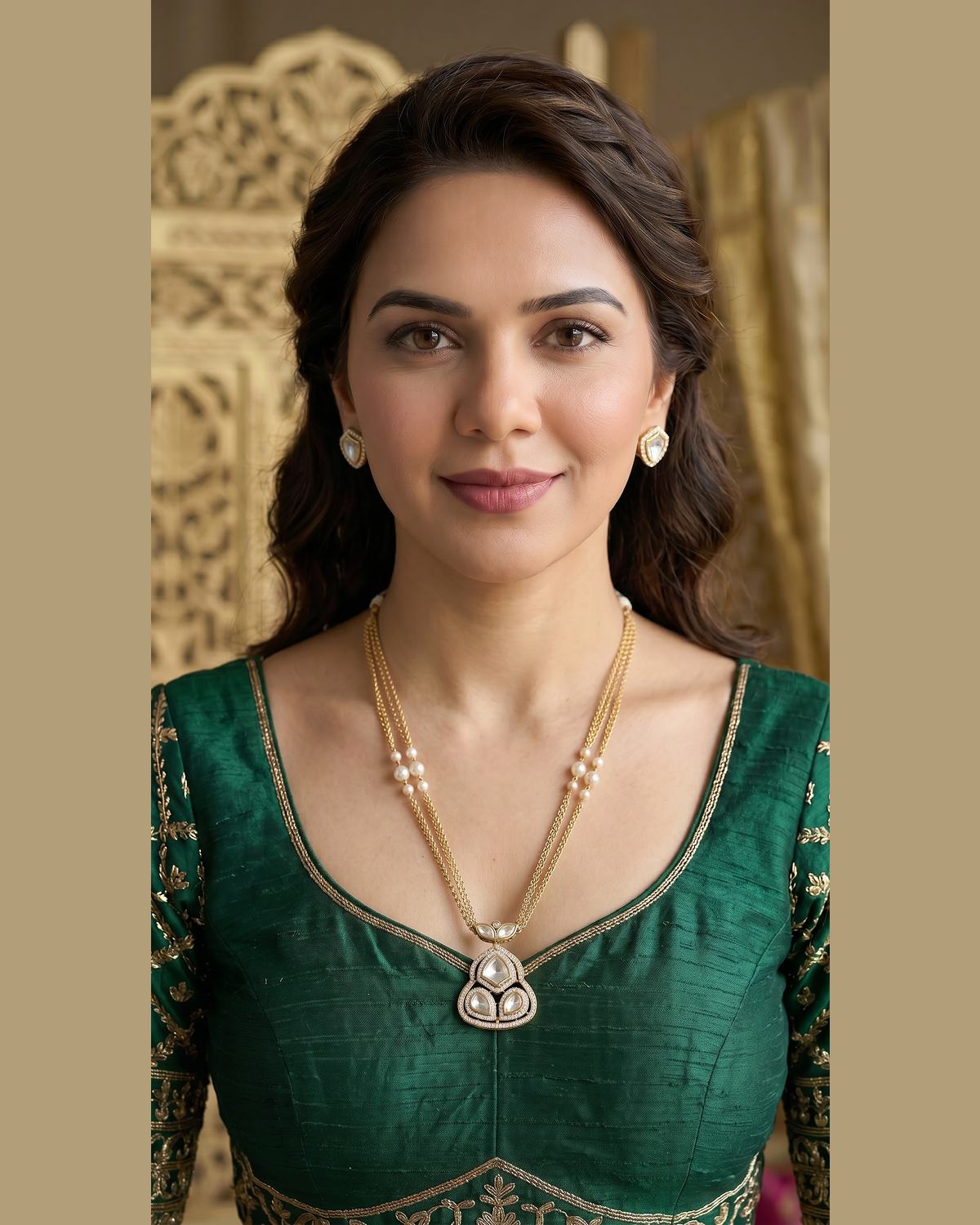 Vyora Kundan Pendant Set