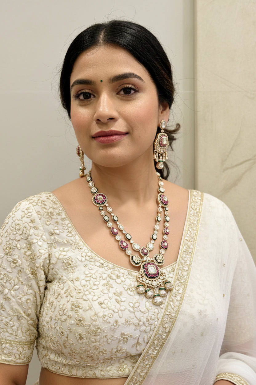 Regal Rosé Moissanite Raani Haar