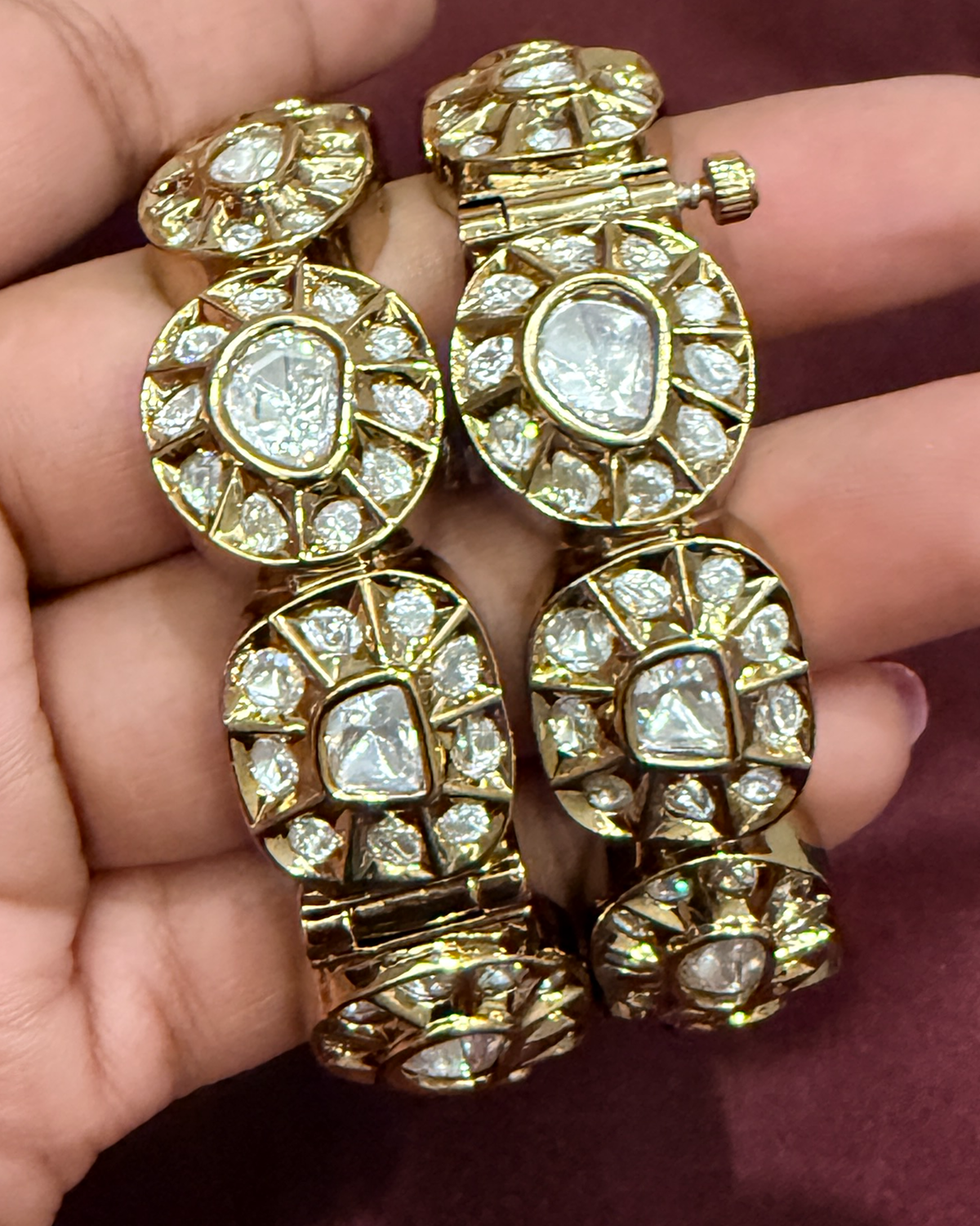 Inayat Uncut Moissanite Bangles