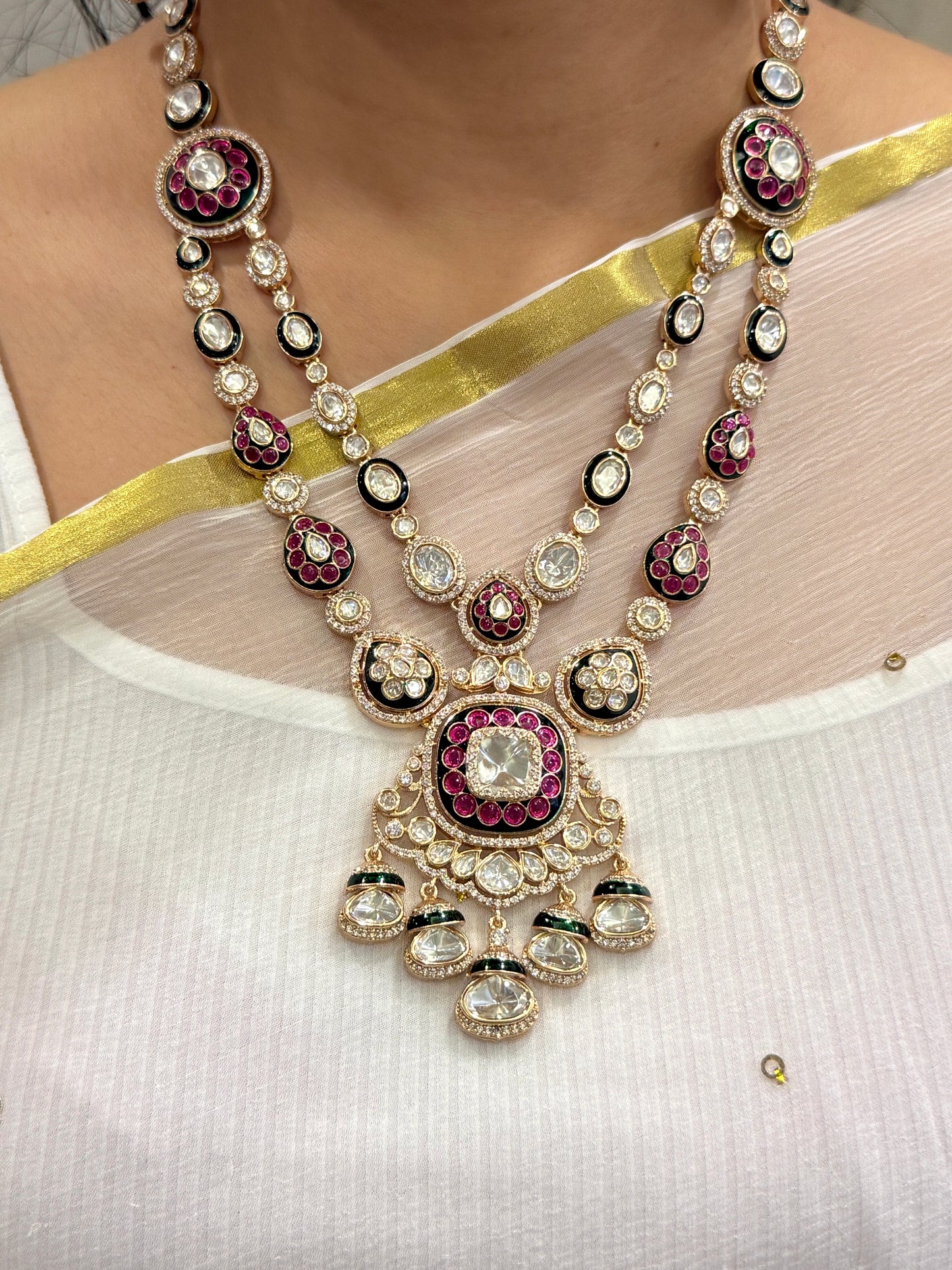 Regal Rosé Moissanite Raani Haar