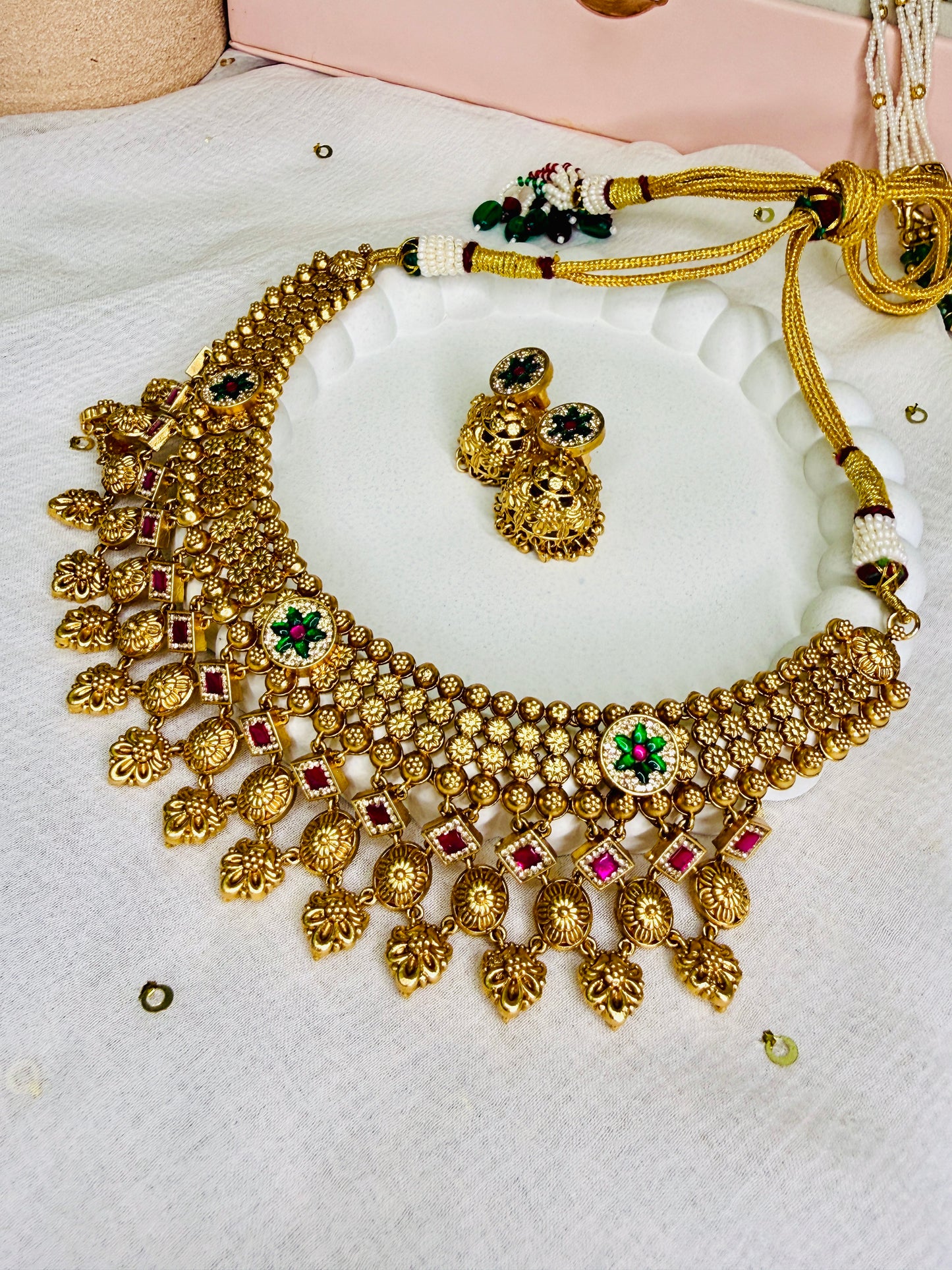 Svarn Phoolkali Necklace Set