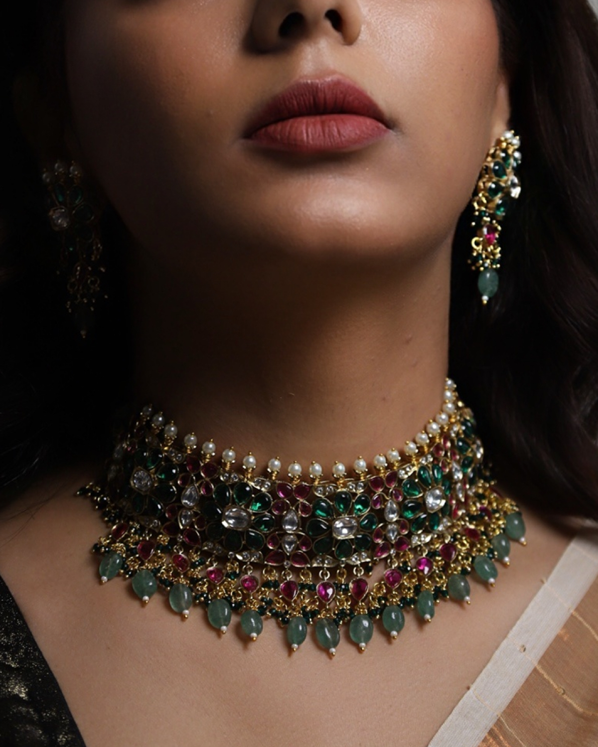 Mehera Pachi Kundan Choker
