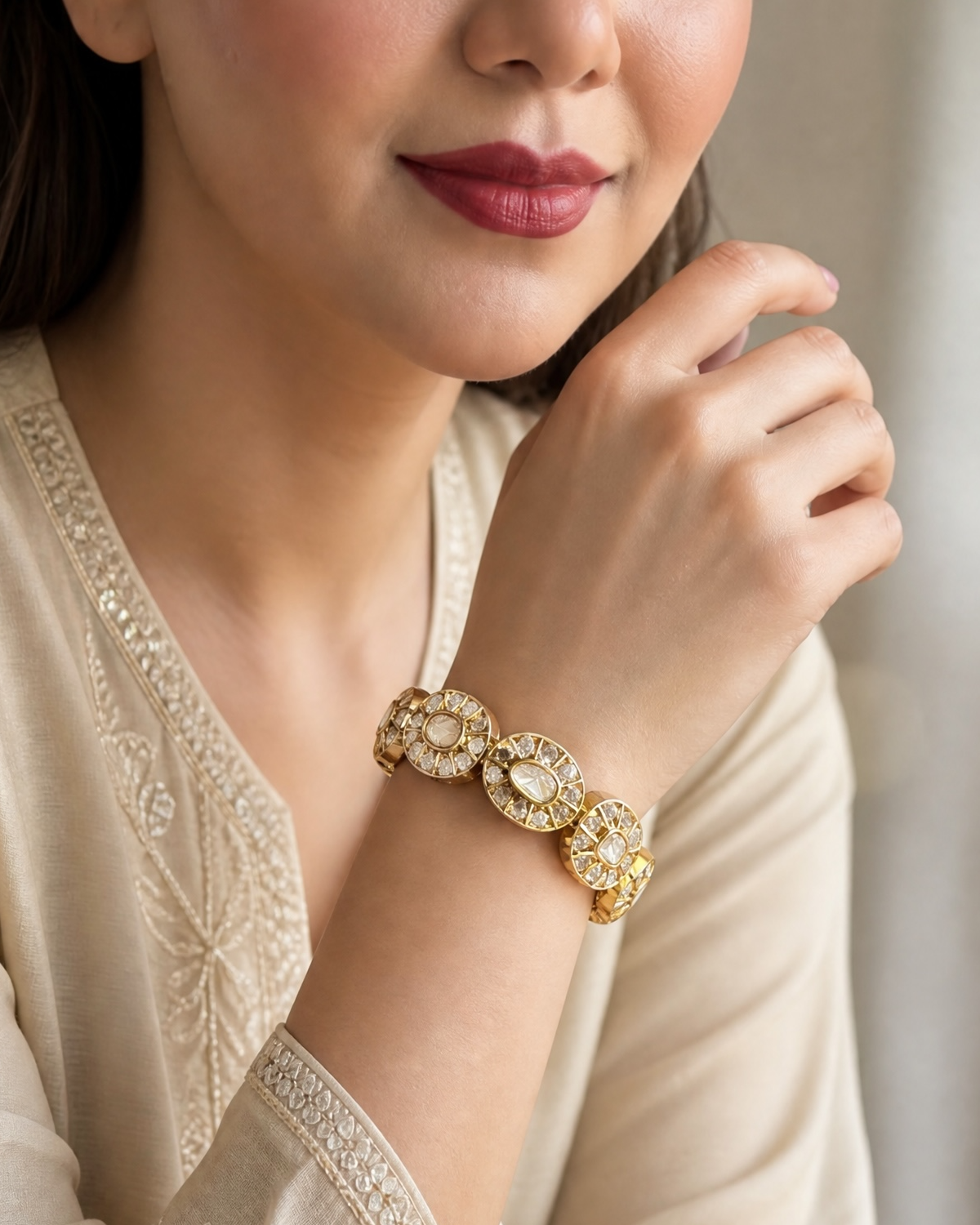 Inayat Uncut Moissanite Bangles