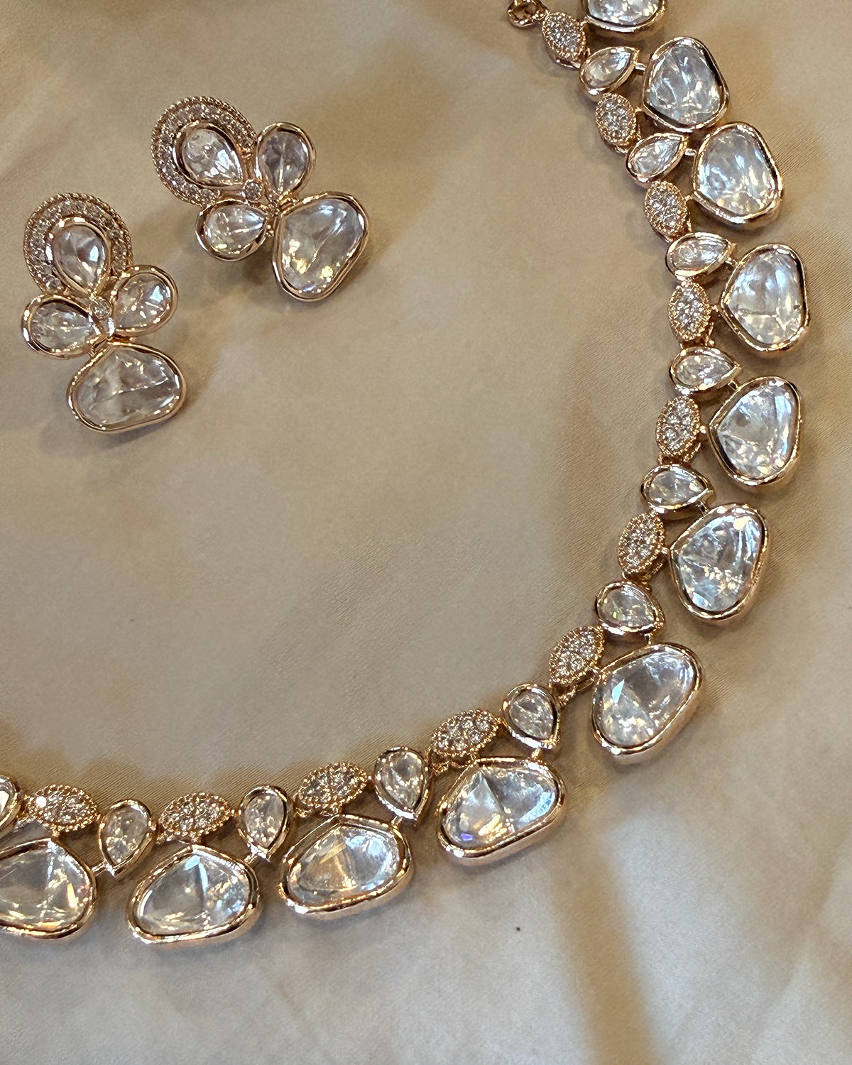 Ivory Bloom Polki Necklace