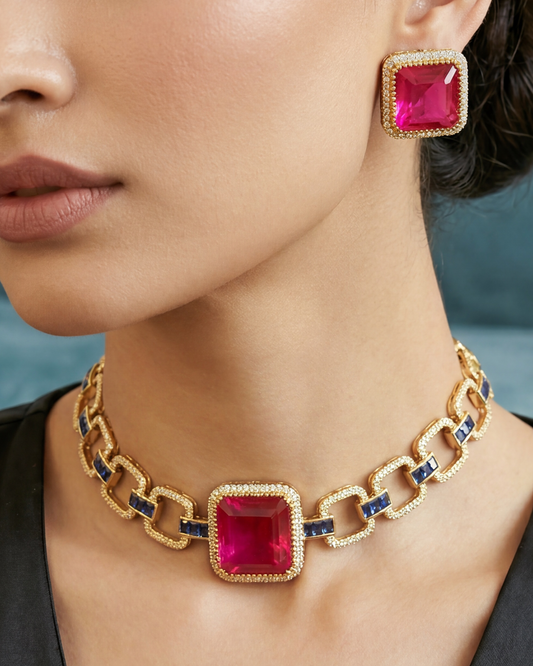 Alina Ruby Link Choker