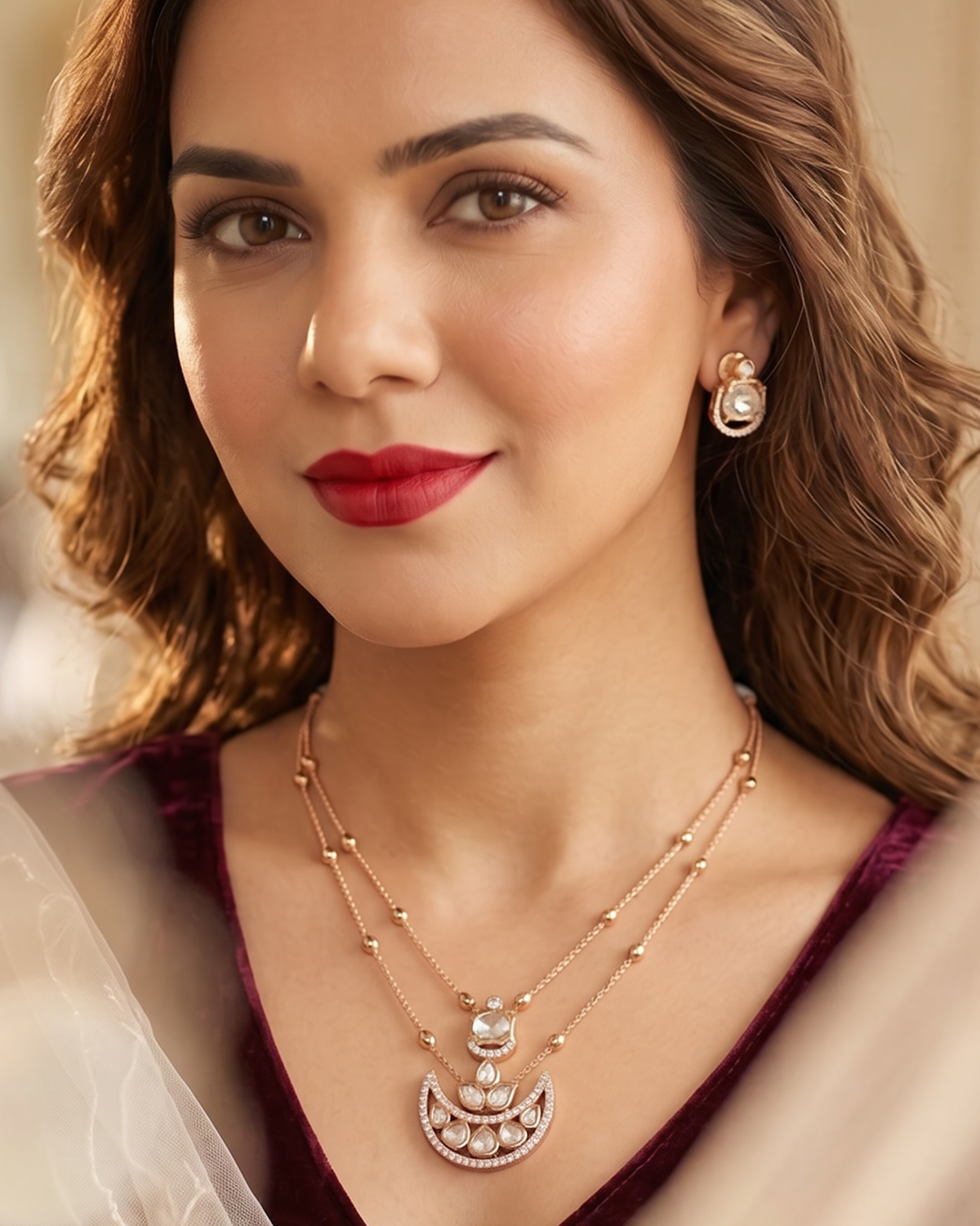 Oraya Kundan Pendant Set