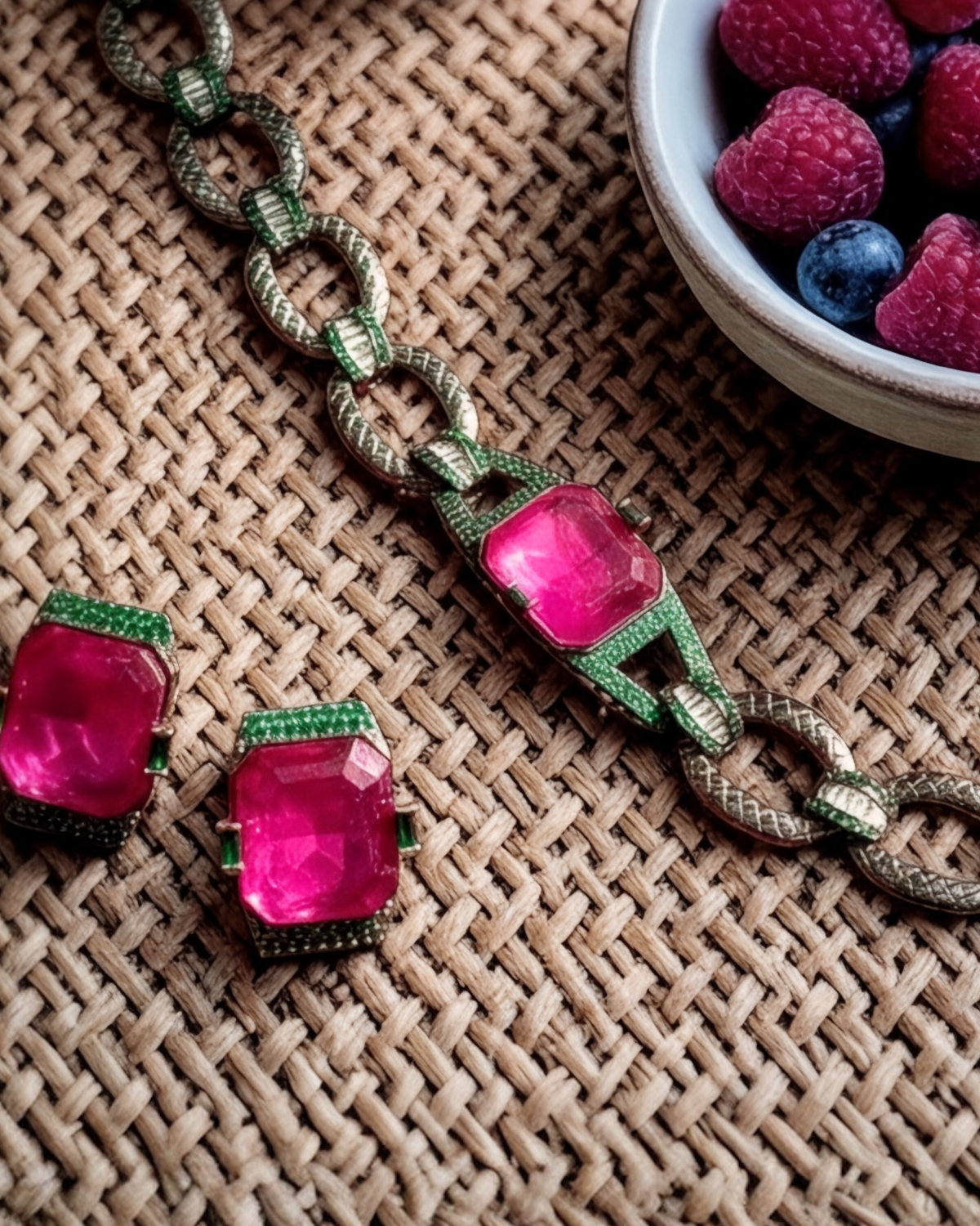 Elara Ruby Link Choker