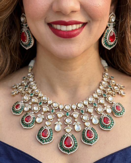 Siara Victorian Moissanite Bridal Set