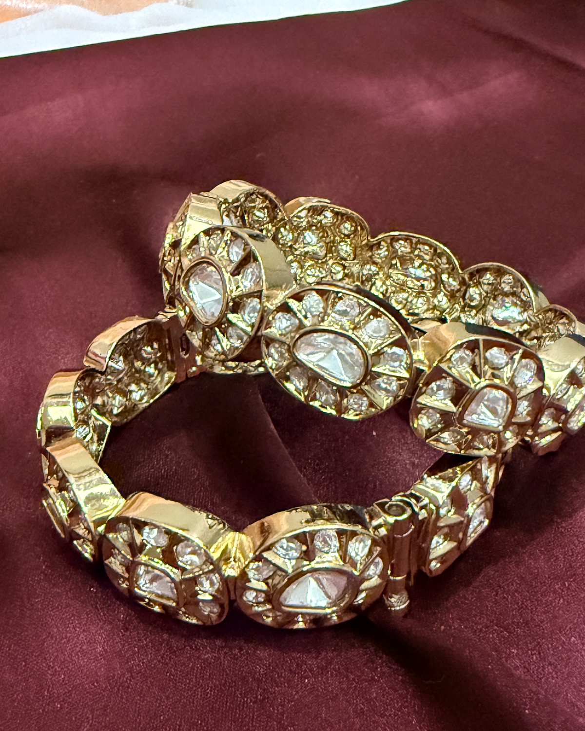 Inayat Uncut Moissanite Bangles