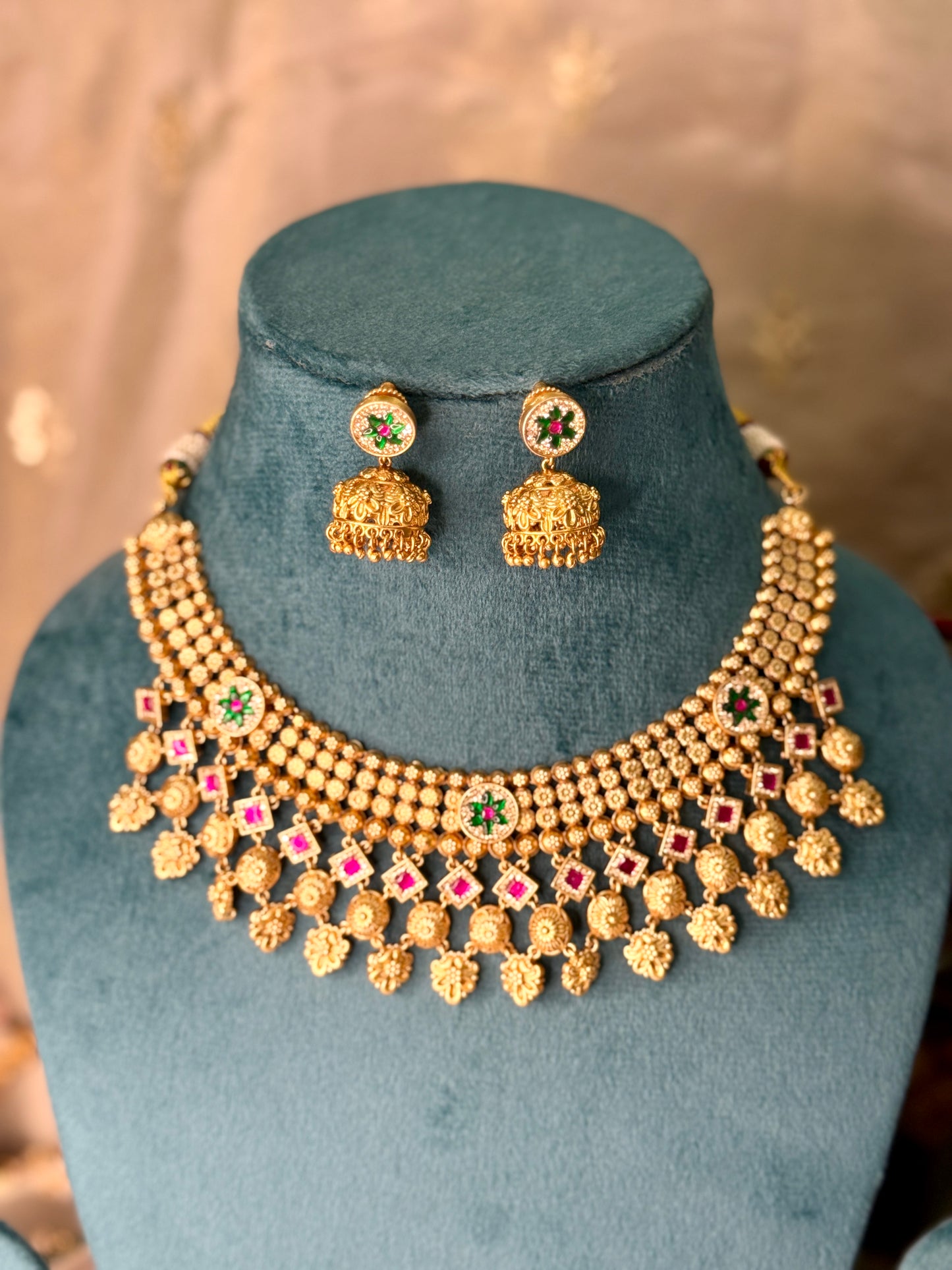 Svarn Phoolkali Necklace Set