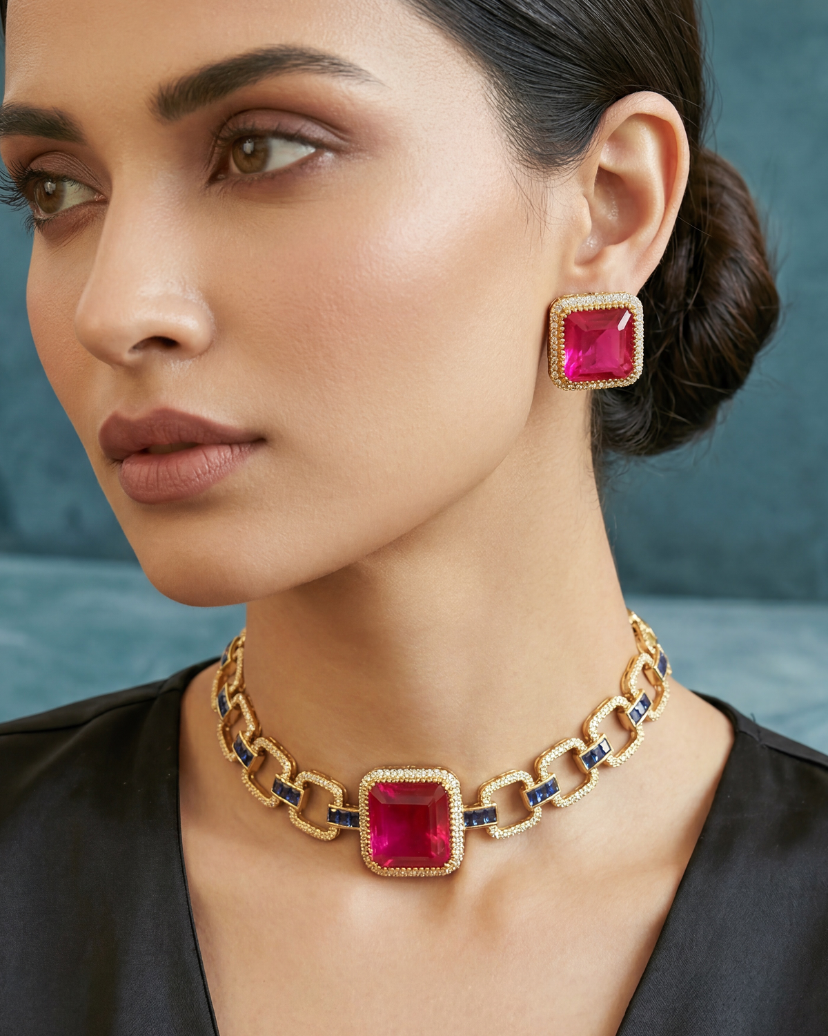 Alina Ruby Link Choker
