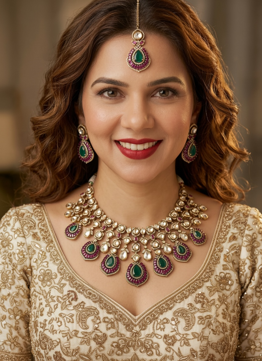 Siara Victorian Moissanite Bridal Set