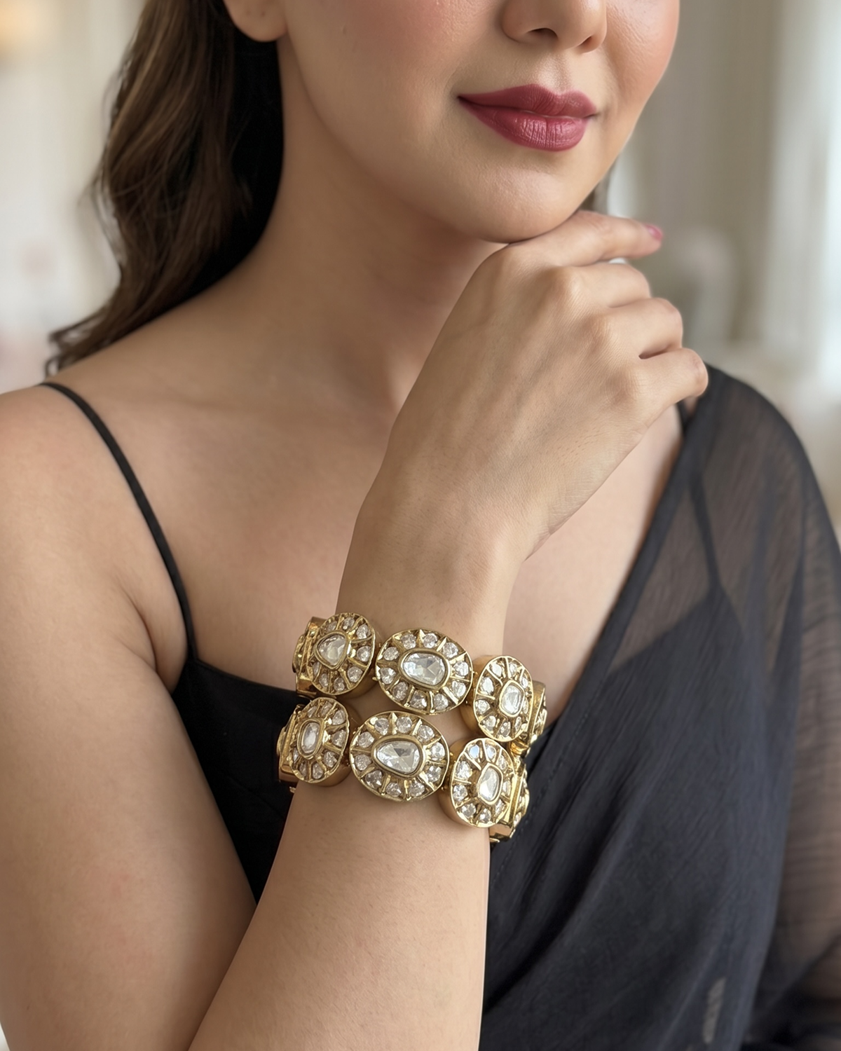 Inayat Uncut Moissanite Bangles