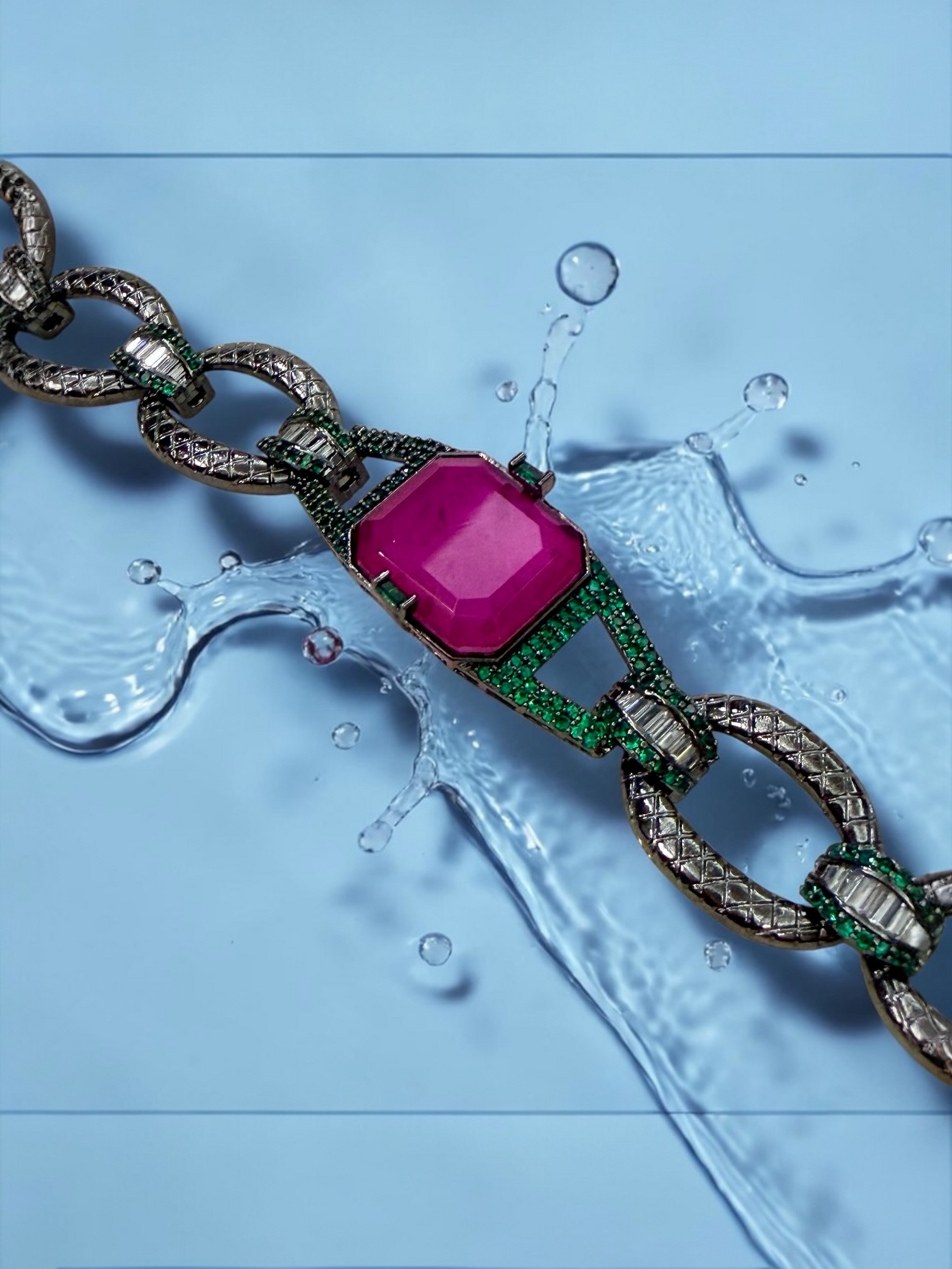 Elara Ruby Link Choker