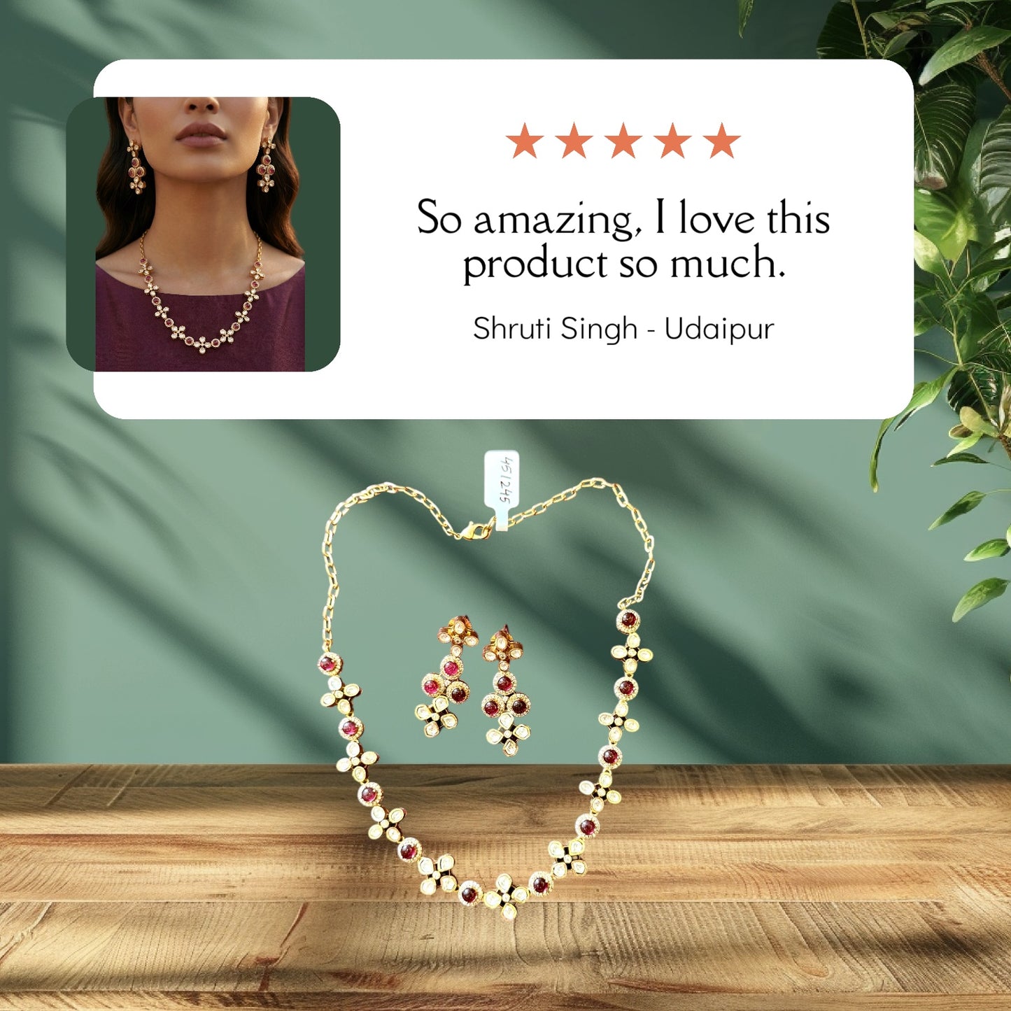 Saira Bloom Kundan Necklace