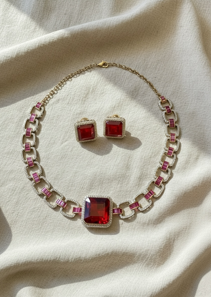 Alina Ruby Link Choker