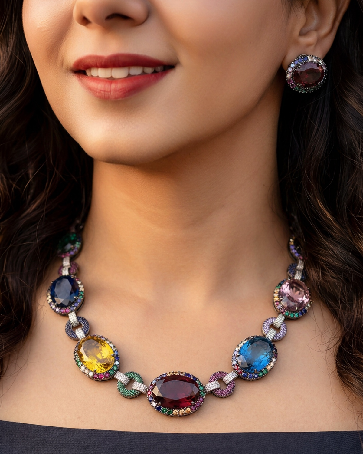 Azelia Prism Svaroski Necklace