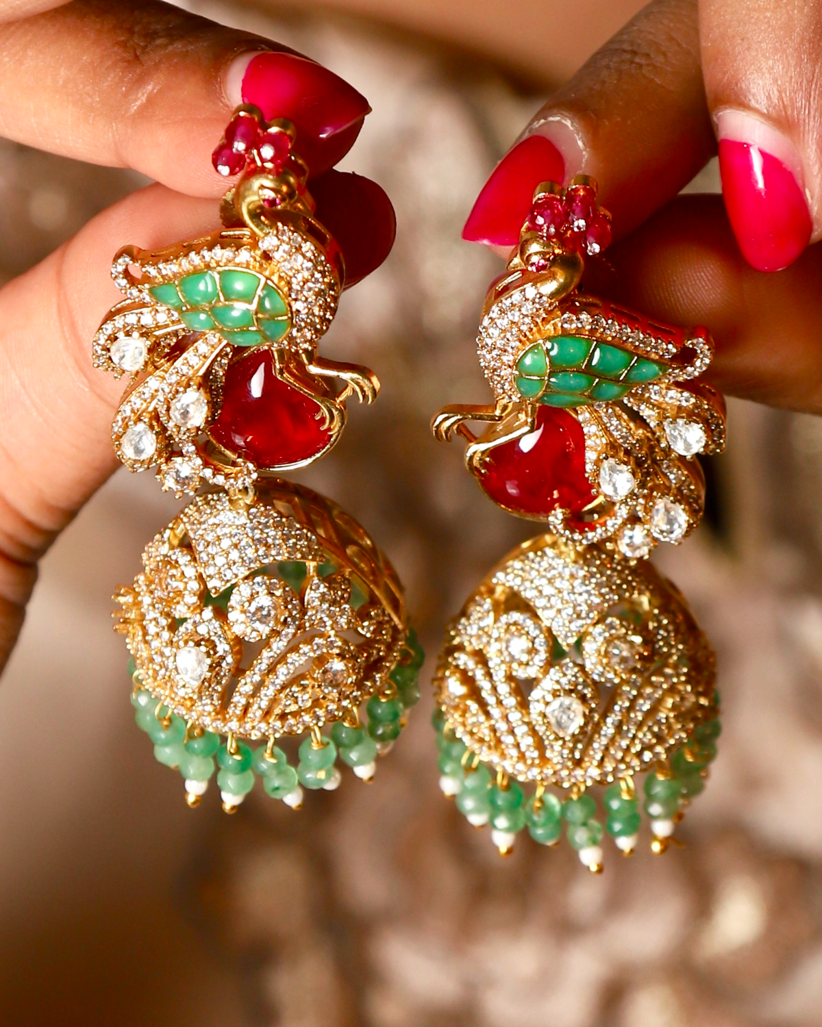 Mayuri Rang Jhumka