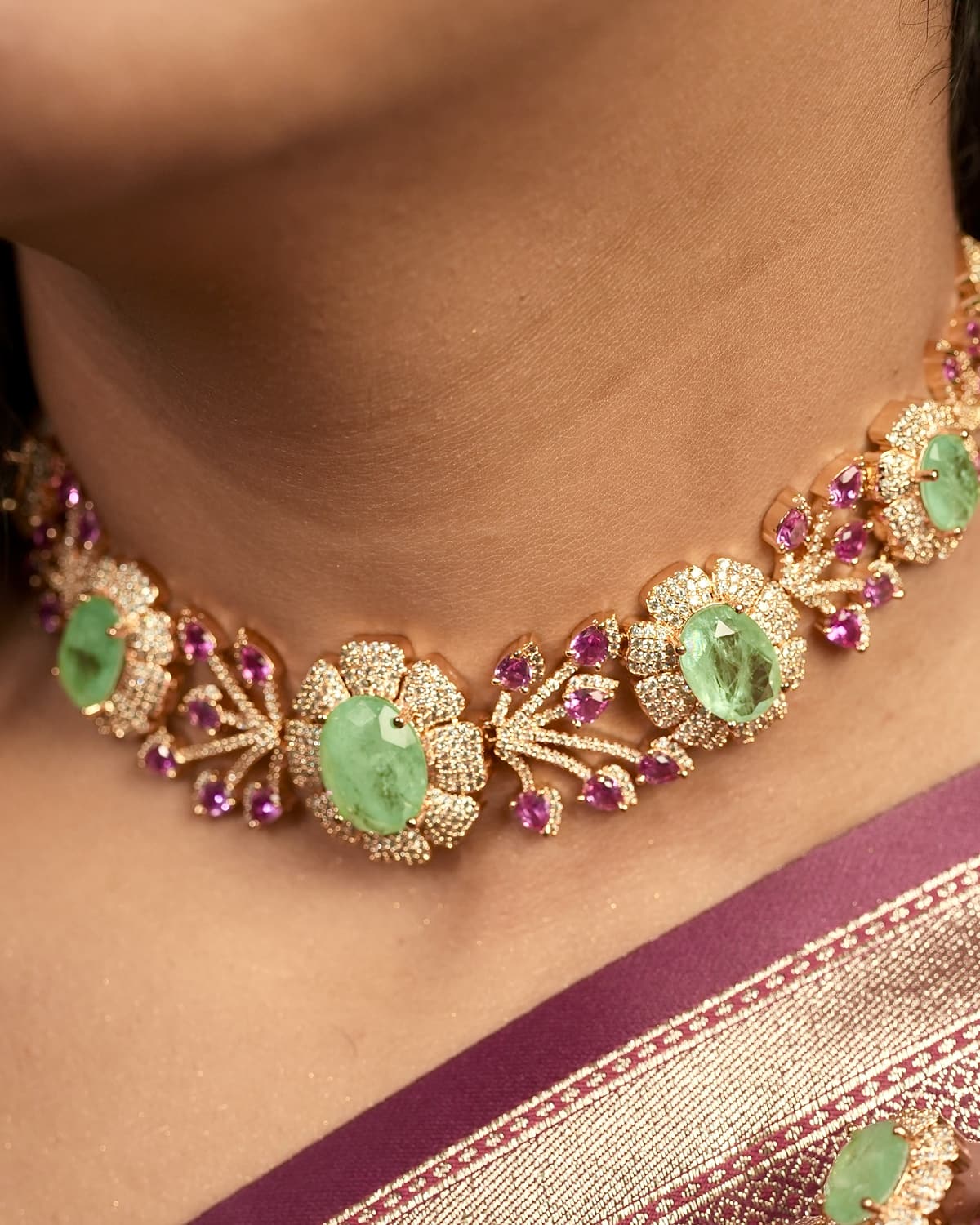 Ahana Leaf Choker