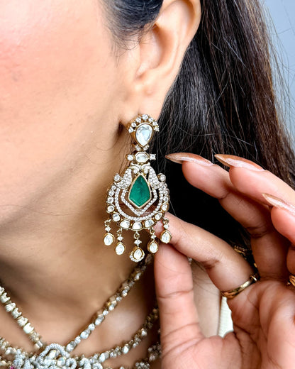 Aliza Emerald Droplet Necklace