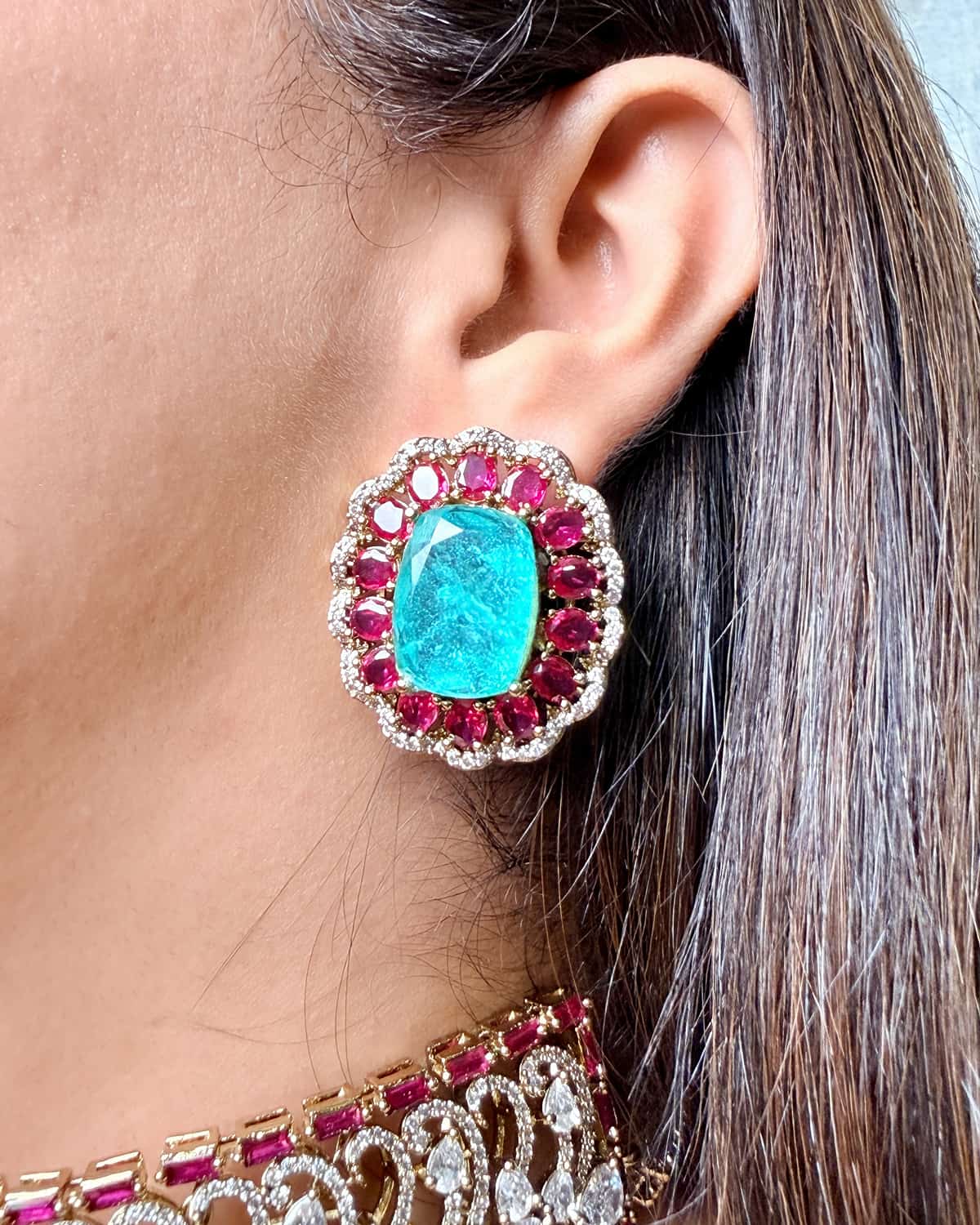 Ameera Emerald Regal Choker Set