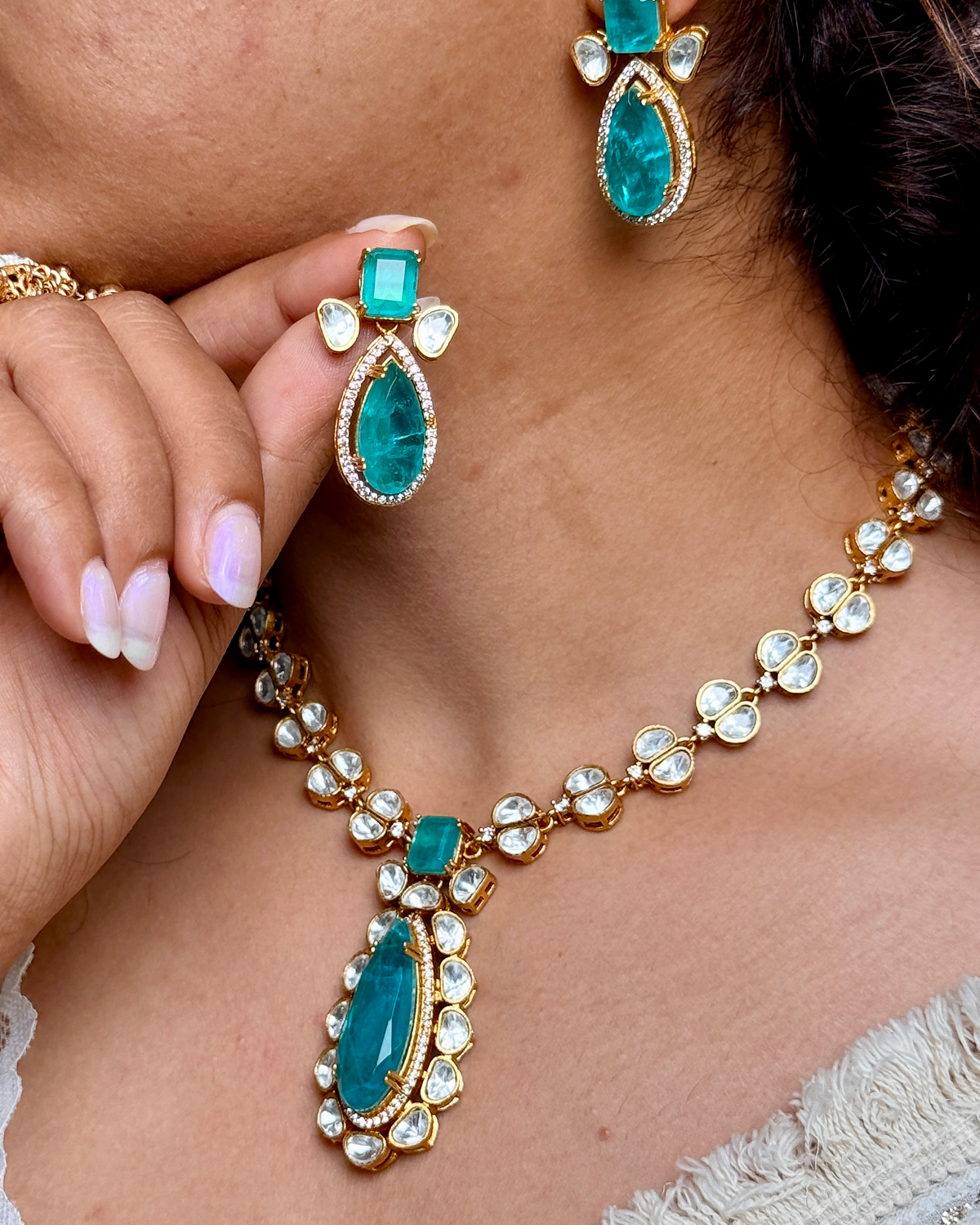 Aria Uncut Polki Necklace