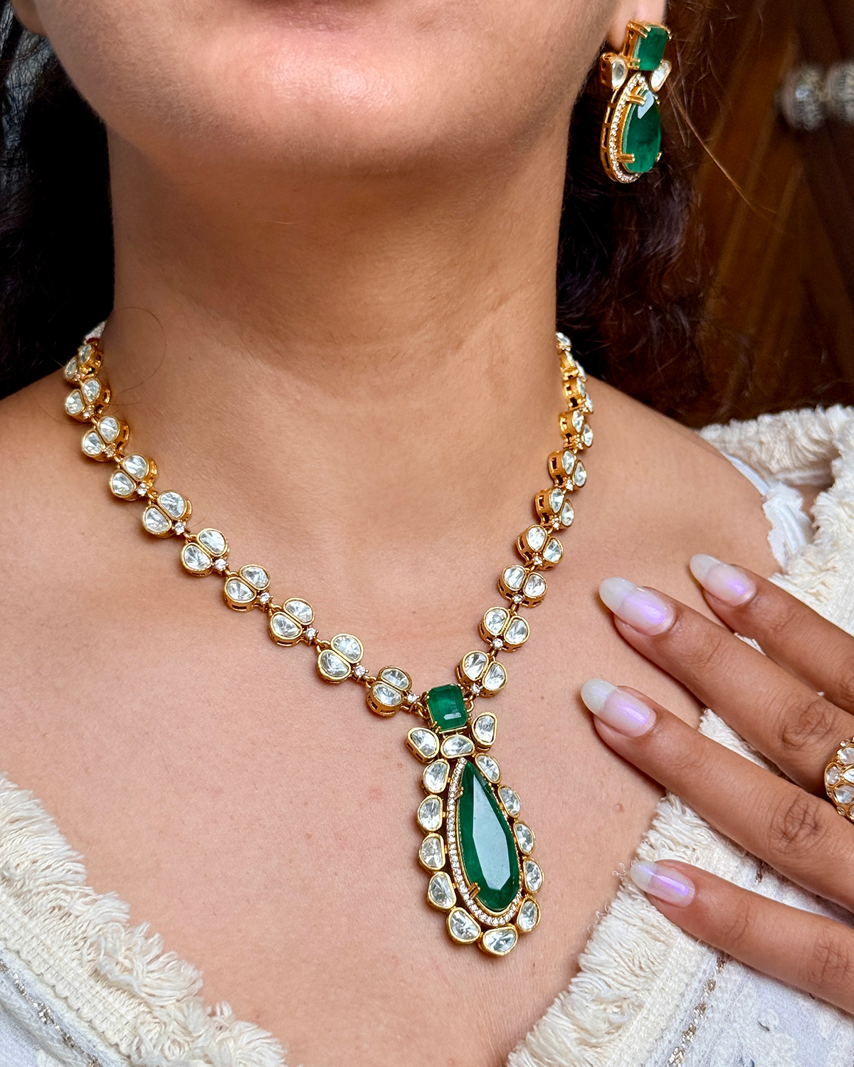 Aria Uncut Polki Necklace