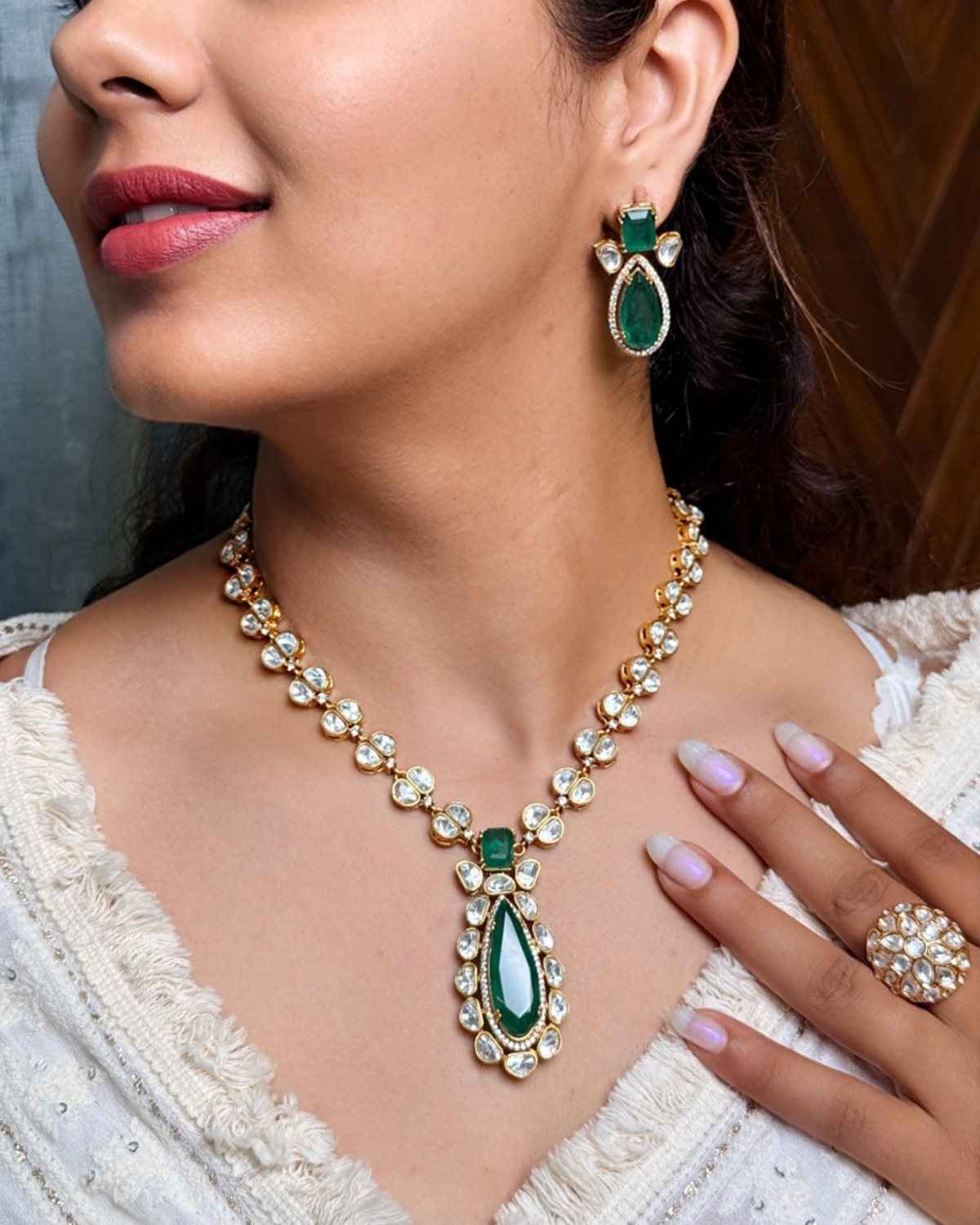 Aria Uncut Polki Necklace