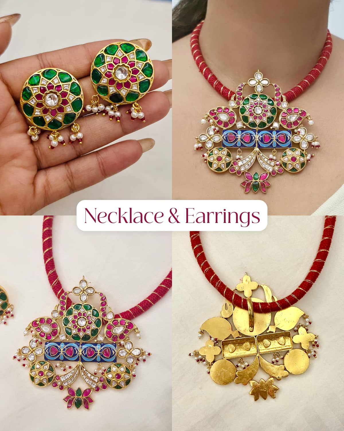 Gulrang Jadau Necklace