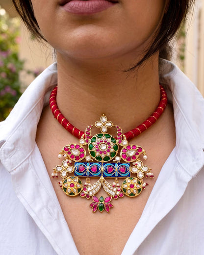 Gulrang Jadau Necklace