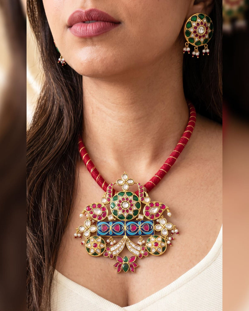 Gulrang Jadau Necklace