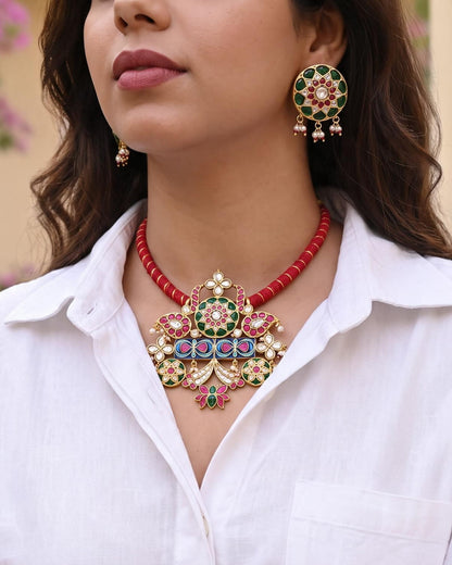 Gulrang Jadau Necklace