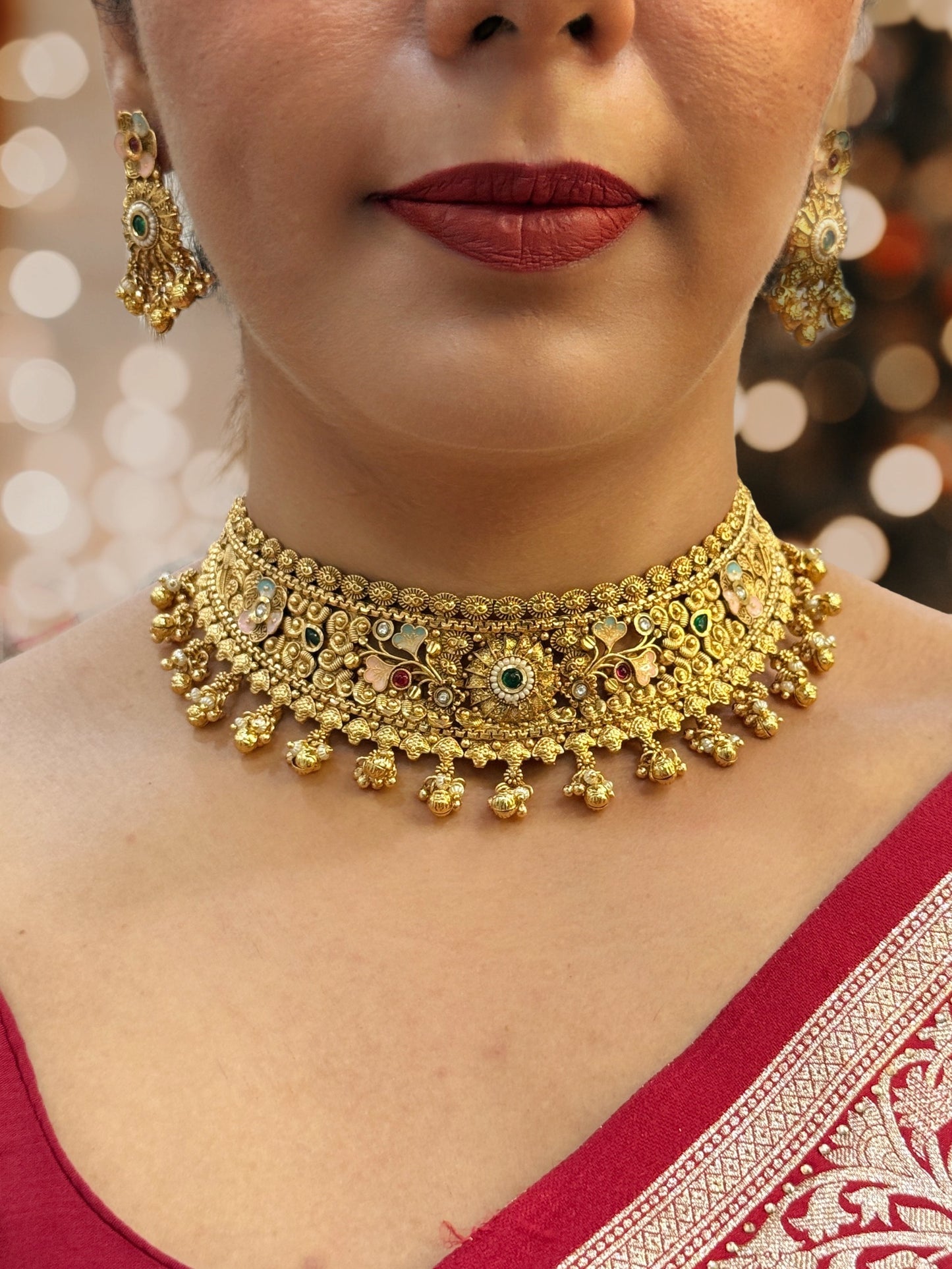 Svarn Rangoli Choker Set