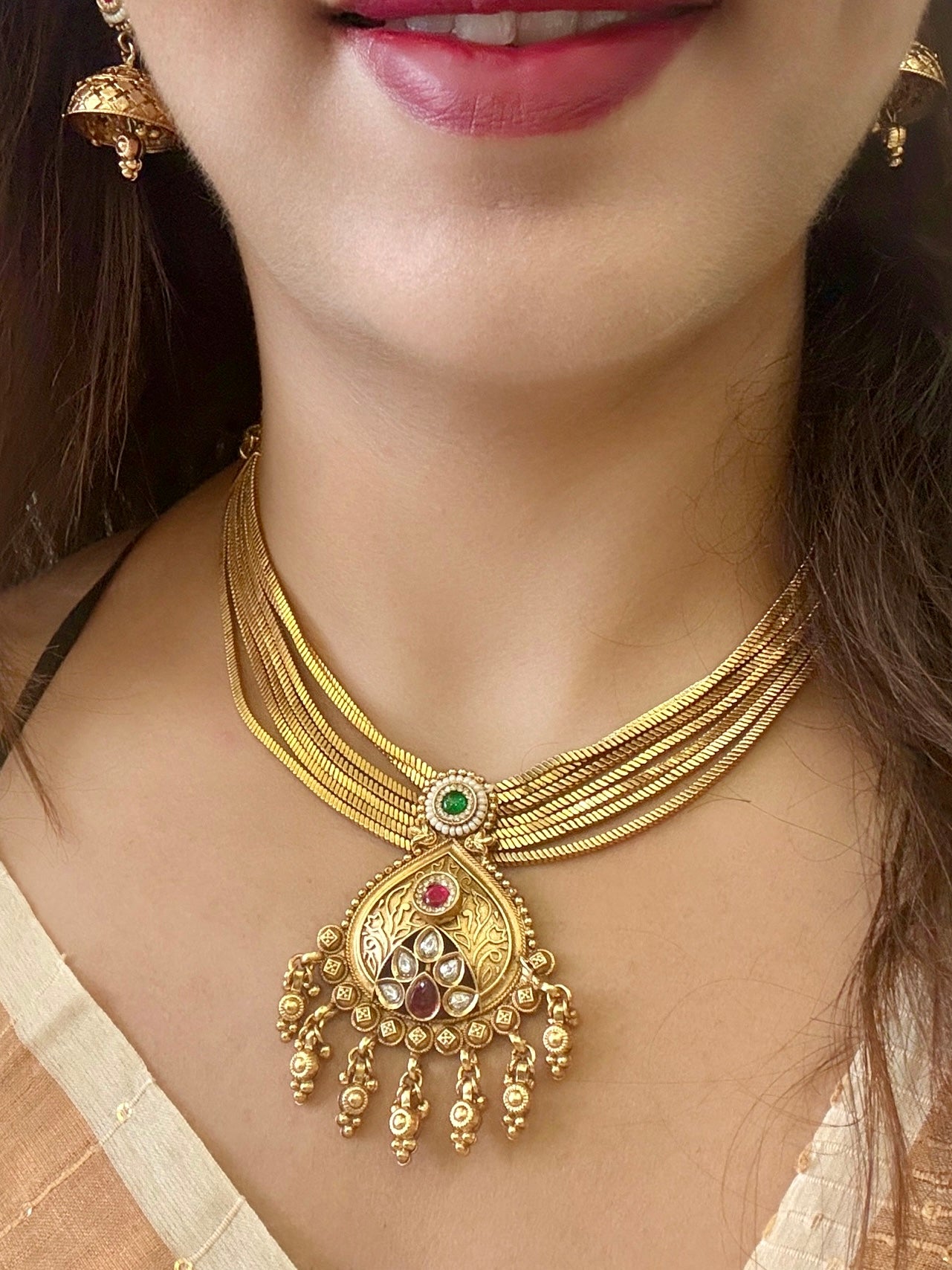 Temple Leaf Drop Set