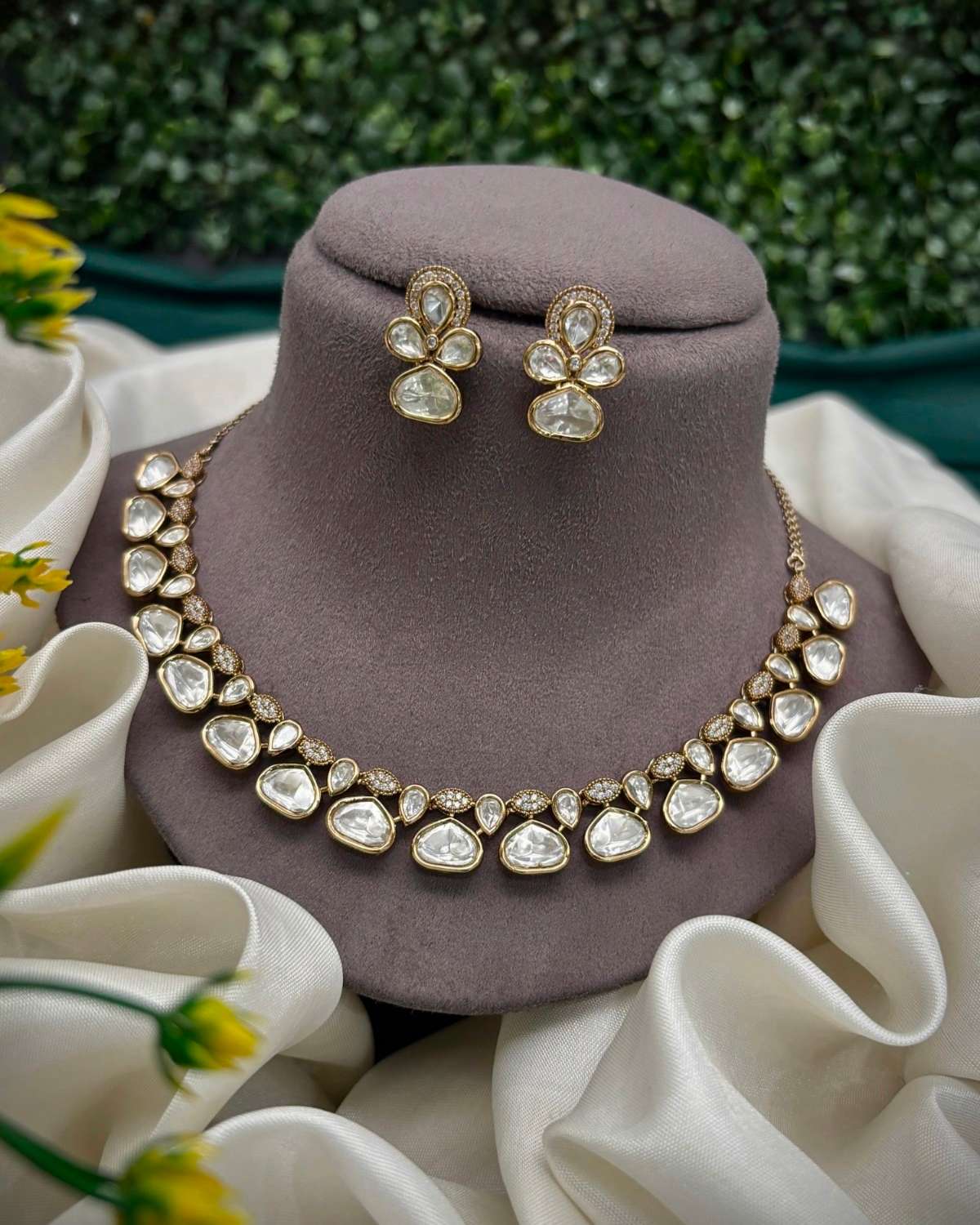 Mahira Triple Layer Polki Stack