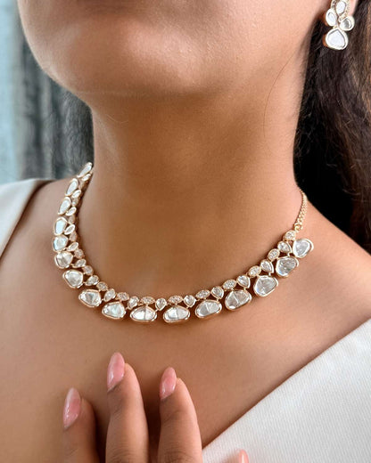 Ivory Bloom Polki Necklace