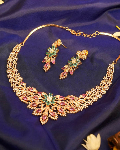 Mira Botanical Crest Necklace