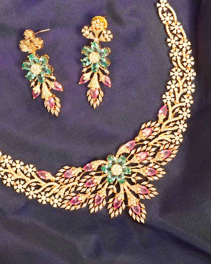 Mira Botanical Crest Necklace