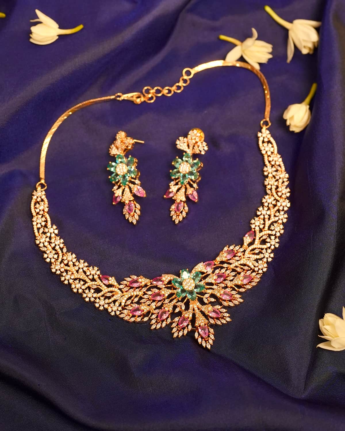Mira Botanical Crest Necklace